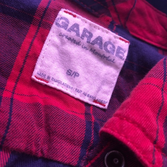 Garage plaid button up - Picture 3 of 3
